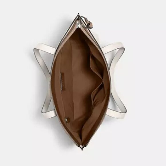 Coach May Tote Bag NEW Cream and Beige with Silver hardware - Picture 15 of 15